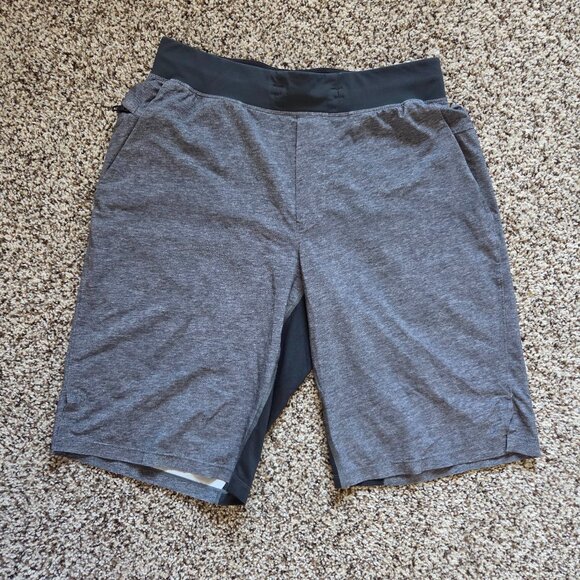 lululemon athletica Other - Lululemon T.H.E Shorts Gray Linerless 9” Inseam Men’s Medium Zip Pocket Running